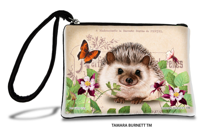 Hedgehog Chocolate Salt and Pepper Zippees Pet Pouch