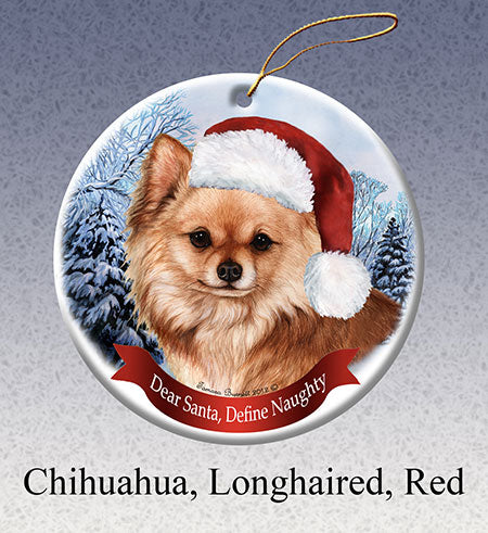 Chihuahua (Longhair Red Ornament