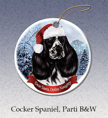 Cocker Spaniel Parti Ornament