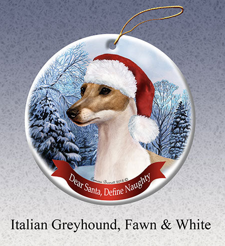 Italian Greyhound Fawn Ornament