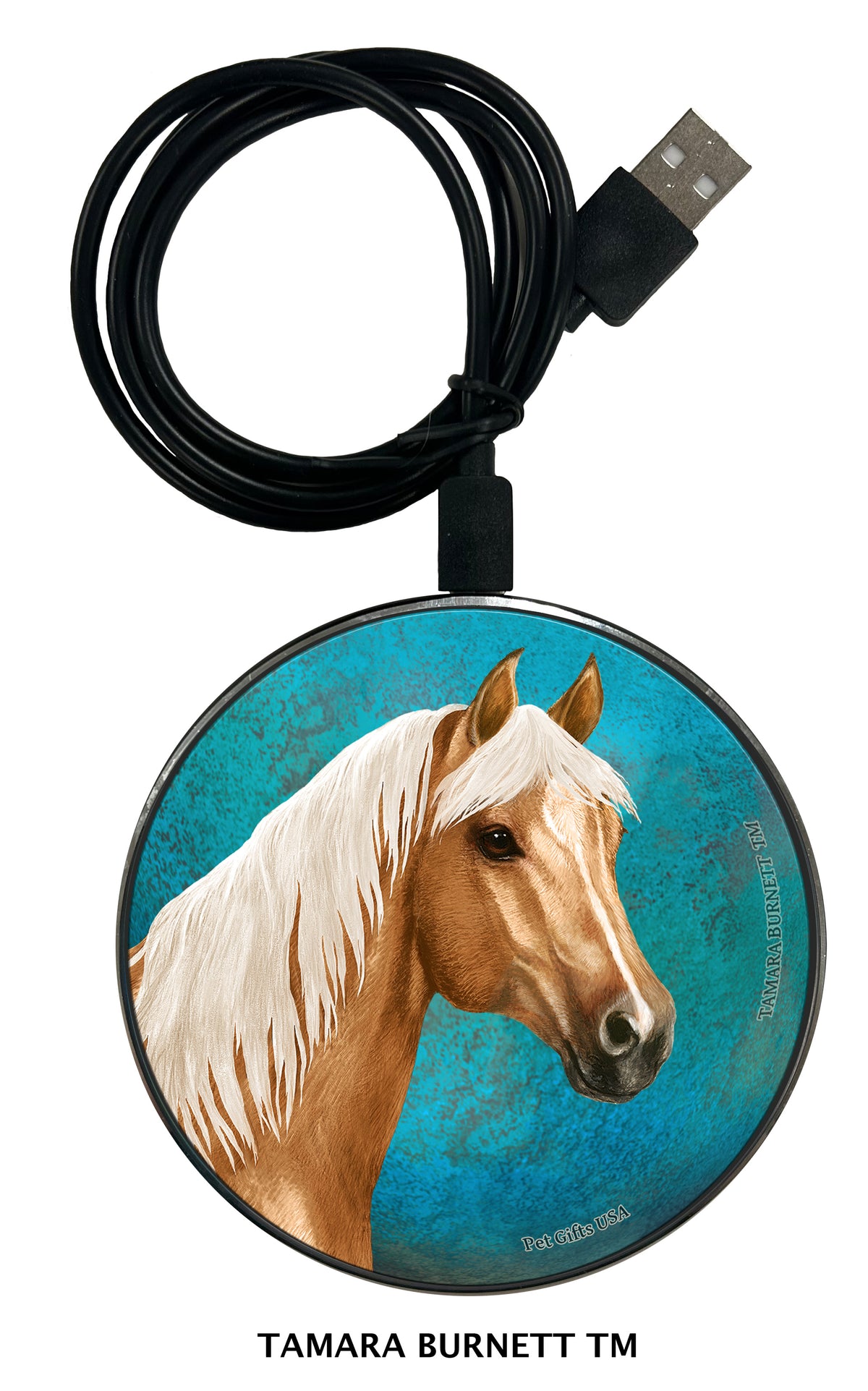Quarter Horse Palomino Zoomies Wireless Charger