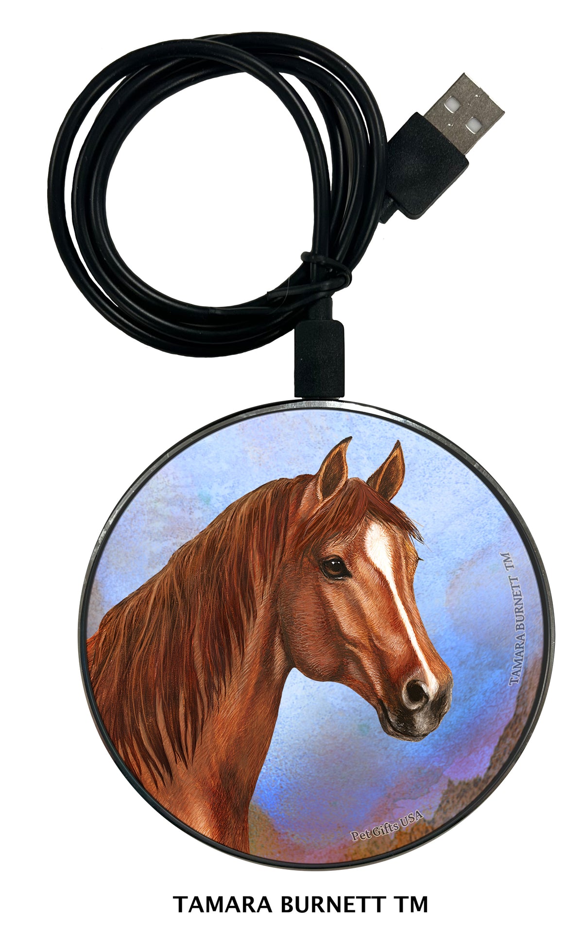 Quarter Horse Sorrel Zoomies Wireless Charger
