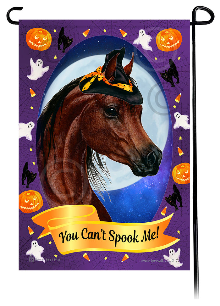 Arabian Horse Halloween Howls Garden Flags