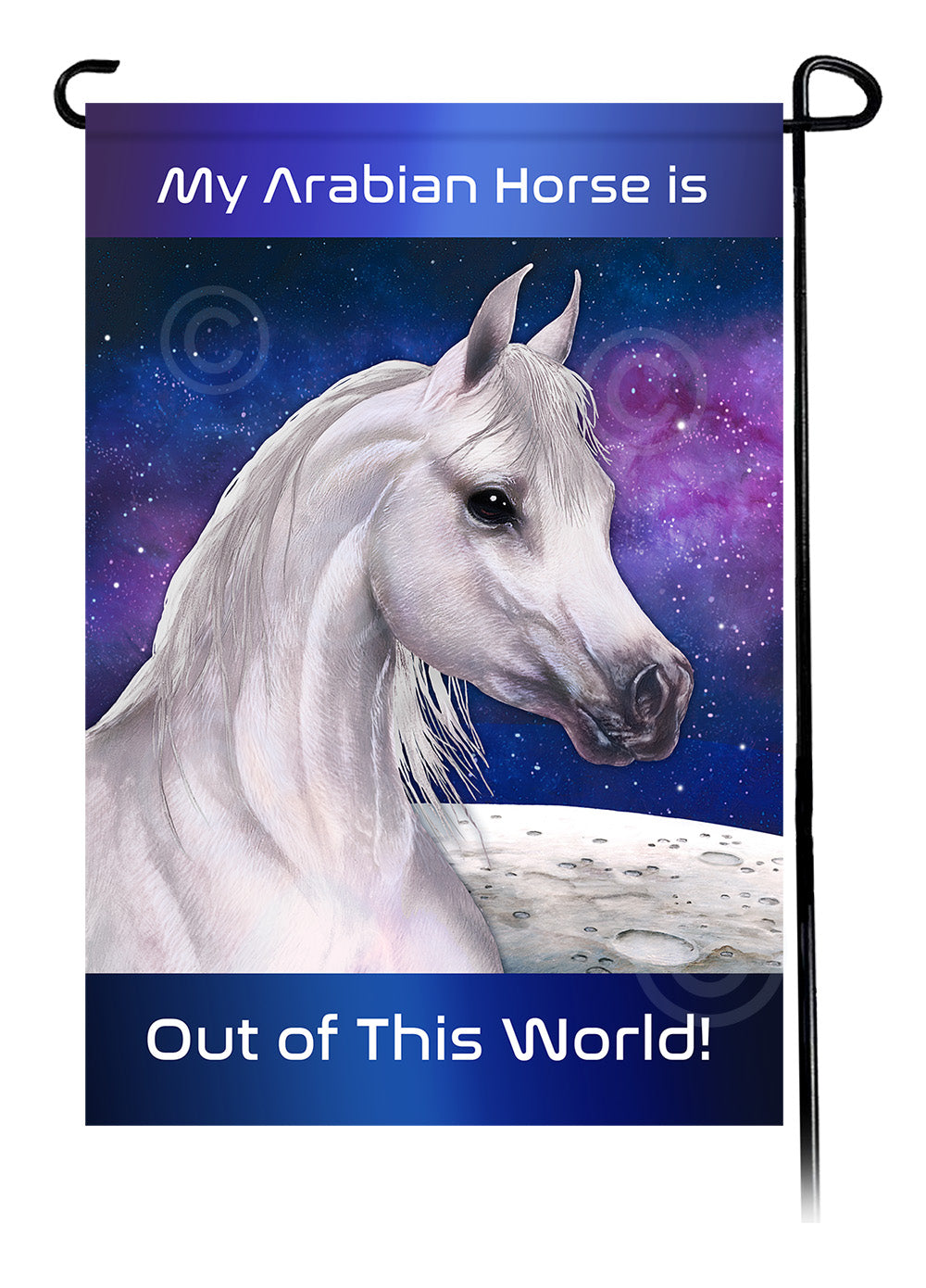 Arabian Horse Out Of This World - Garden Flag