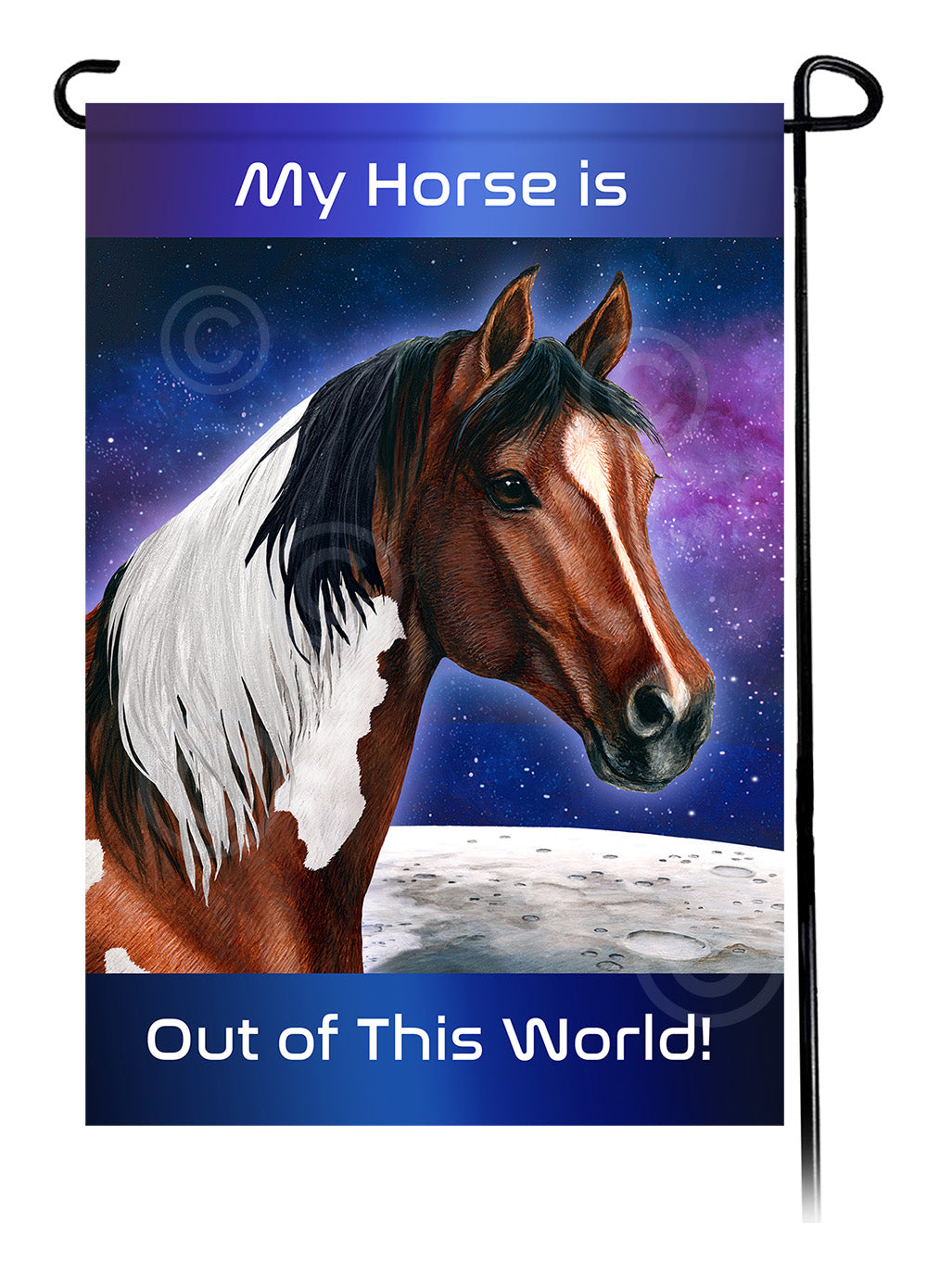 Quarter Horse Out Of This World - Garden Flag