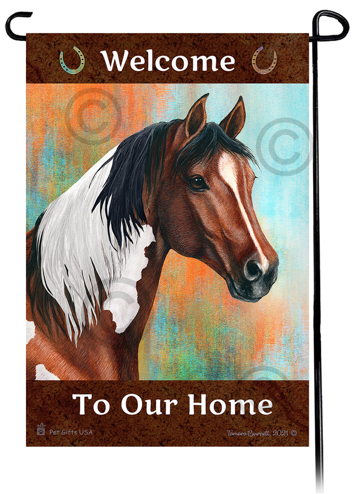 Quarter Horse Welcome To Our Home Garden Flags