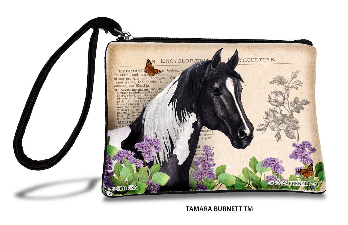 Quarter Horse Black Paint Zippees Pet Pouch