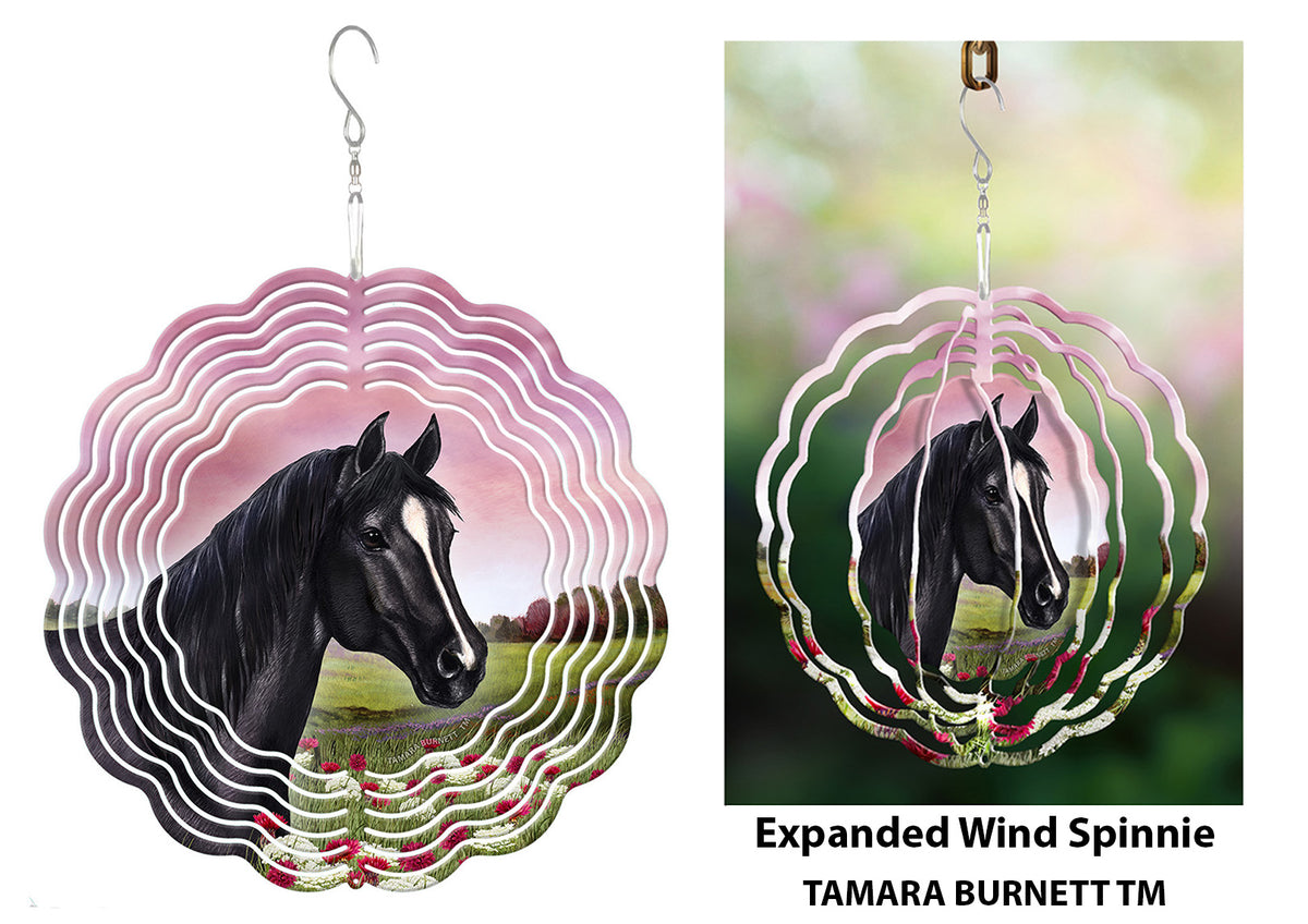Quarter Horse Black Wind Spinner