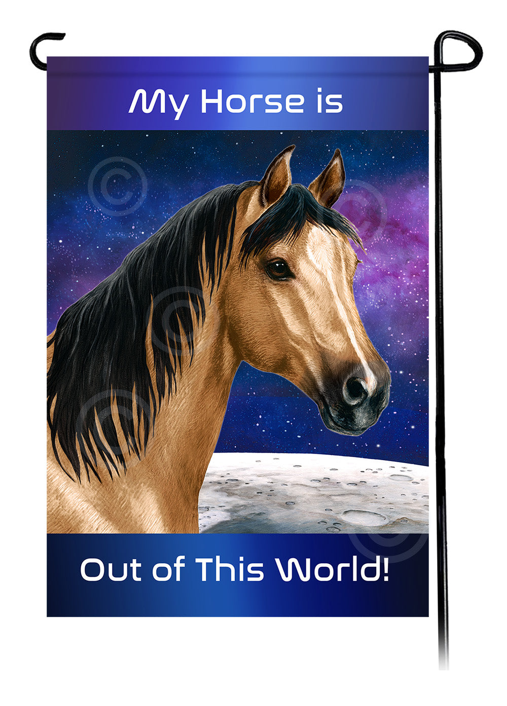 Quarter Horse Out Of This World - Garden Flag