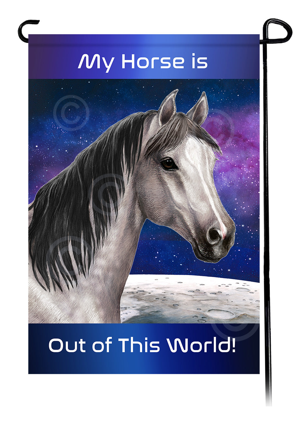 Quarter Horse Out Of This World - Garden Flag