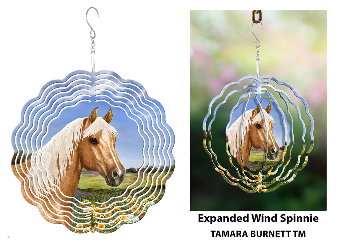 Quarter Horse Palomino Wind Spinner