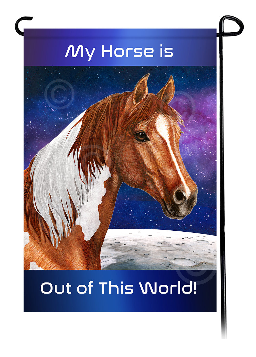 Quarter Horse Out Of This World - Garden Flag