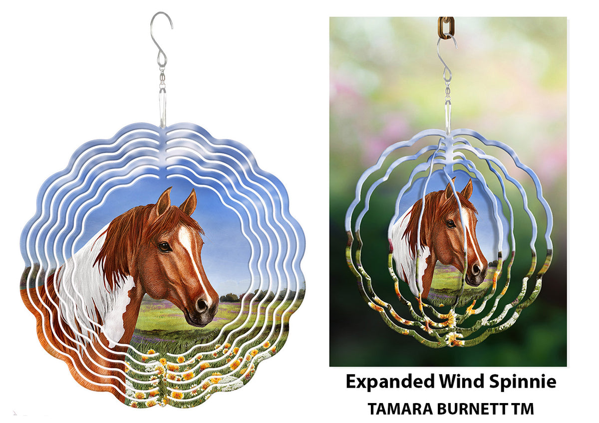 Quarter Horse Sorrel Paint Wind Spinner