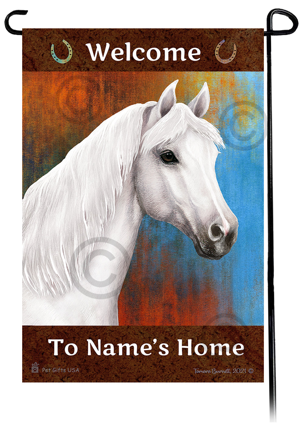 Quarter Horse Welcome To Our Home - Garden Flag