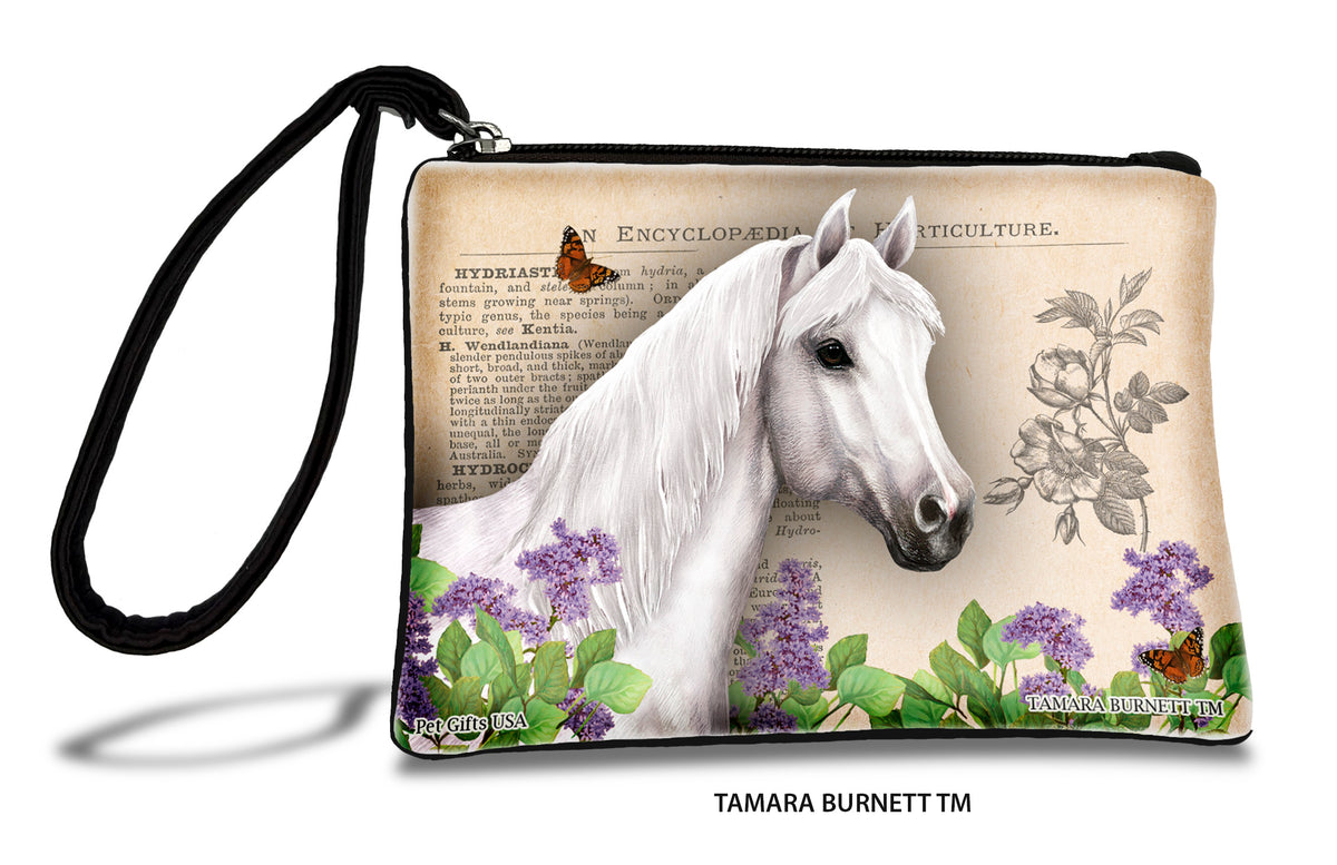 Quarter Horse White Zippees Pet Pouch
