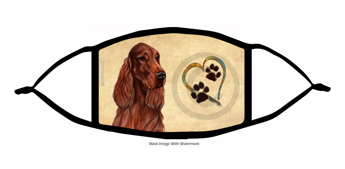 Irish Setter Face Mask