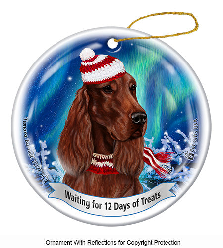 Irish Setter 12 Days of Treats Ornament