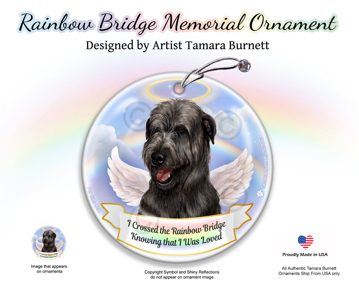 Irish Wolfhound Black Ornament