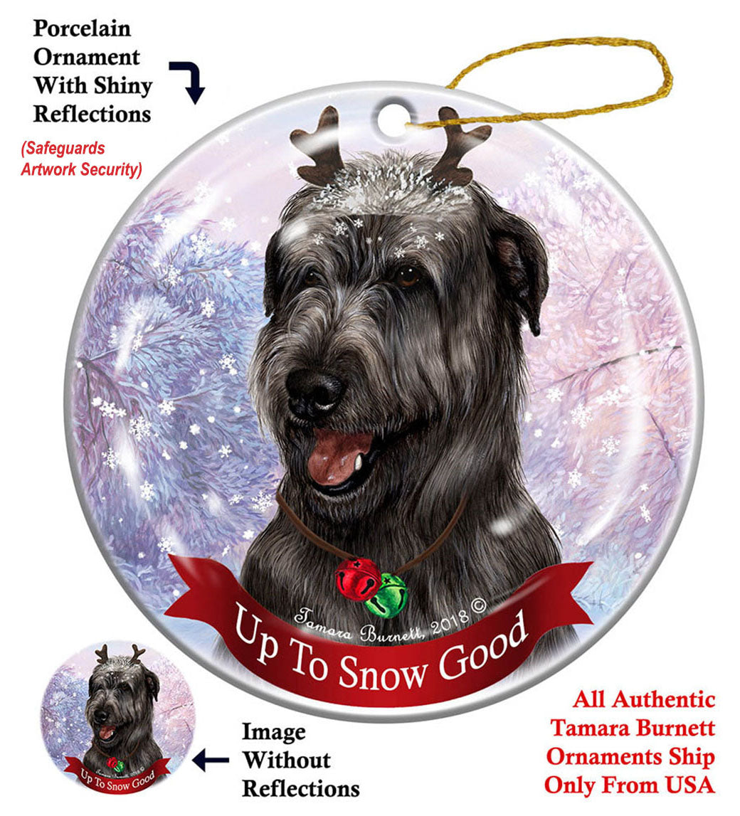 Irish Wolfhound Black Ornament