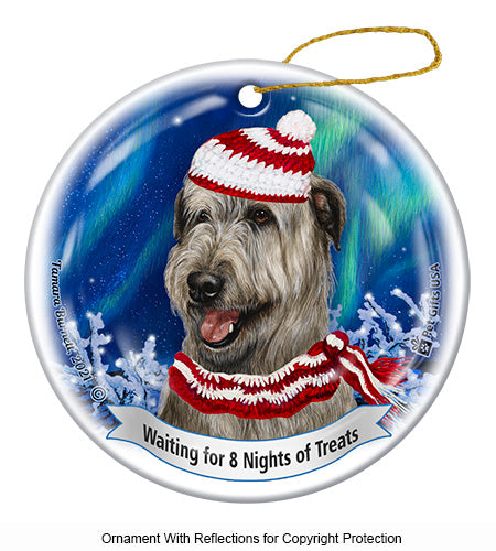 Irish Wolfhound 12 Days of Treats Ornament