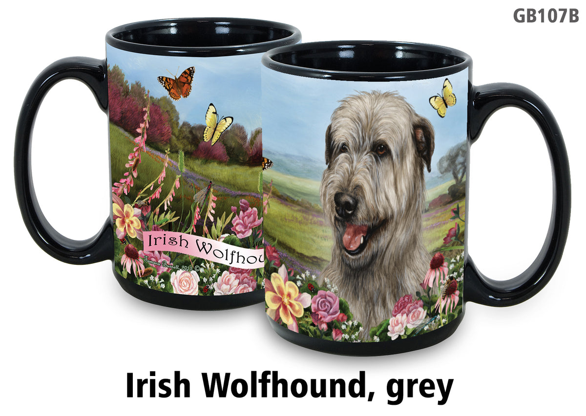 Irish Wolfhound Grey - Garden Party Fun Mug 15 oz