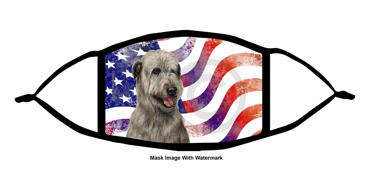 Irish Wolfhound (Grey) Face Mask
