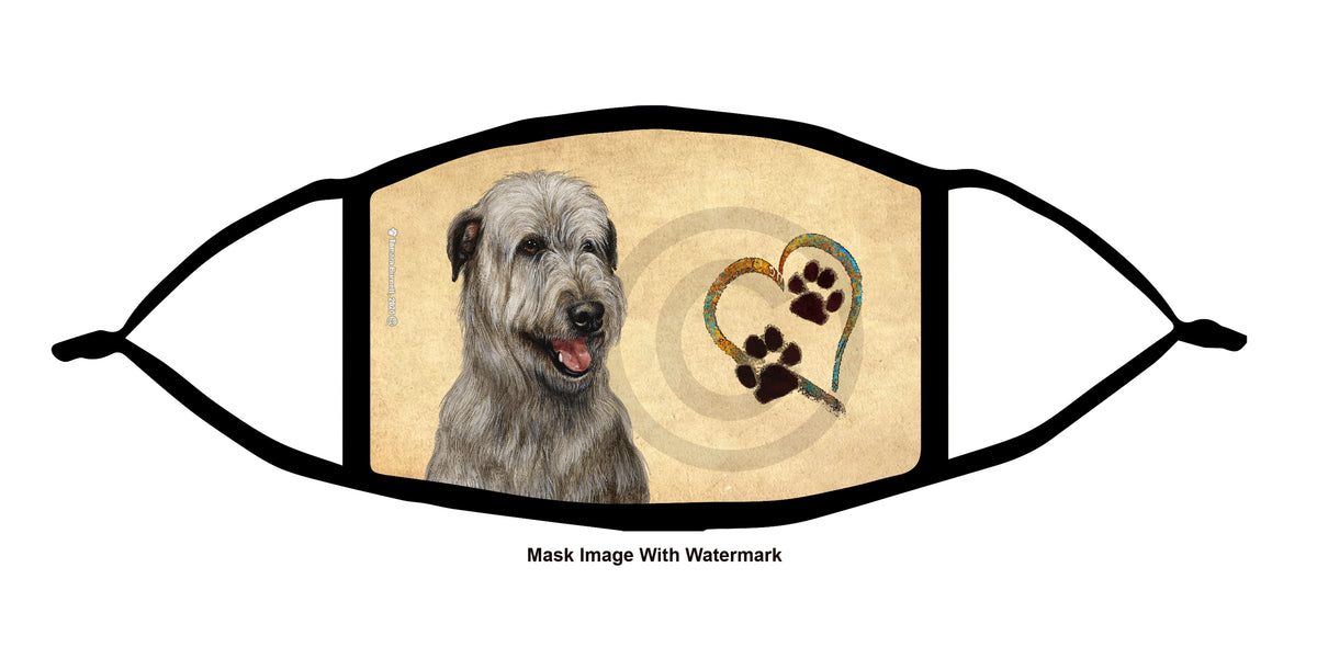 Irish Wolfhound (Grey) Face Mask