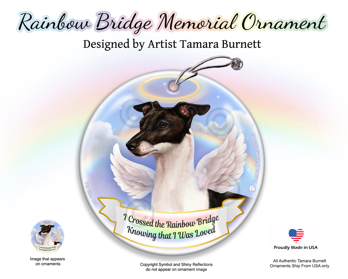 Italian Greyhound Black and White Ornament