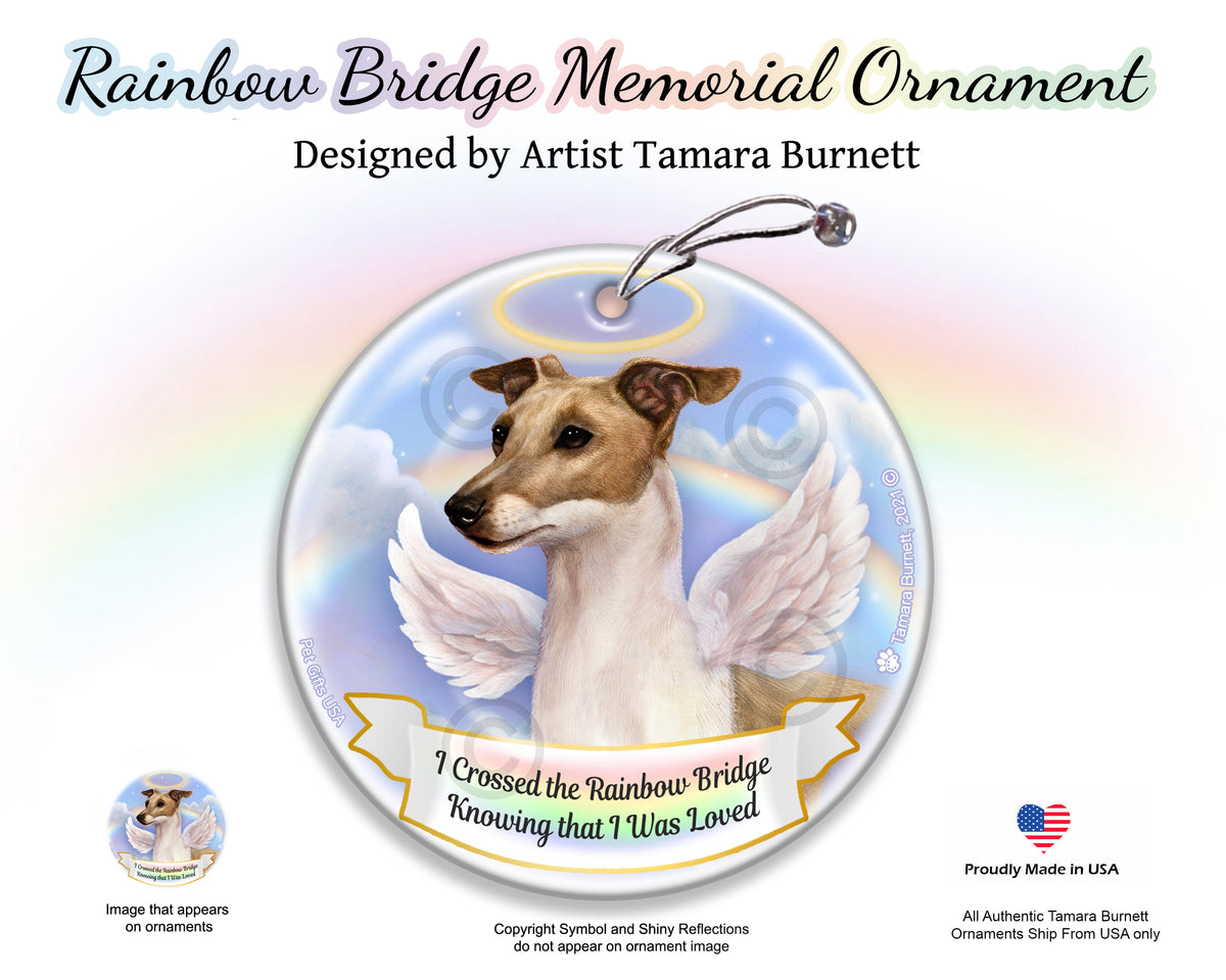 Italian Greyhound Fawn and White Ornament