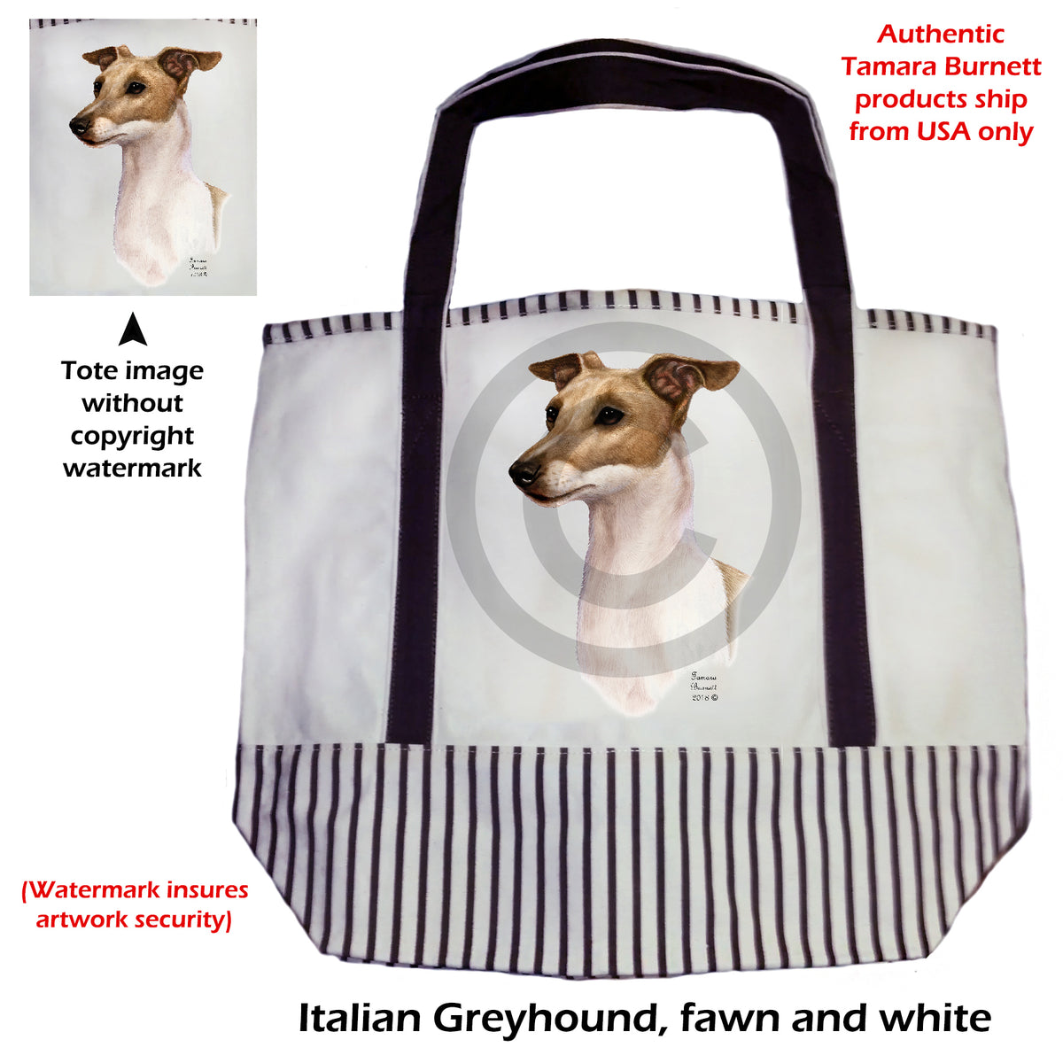 Italian Greyhound - Tote Bag