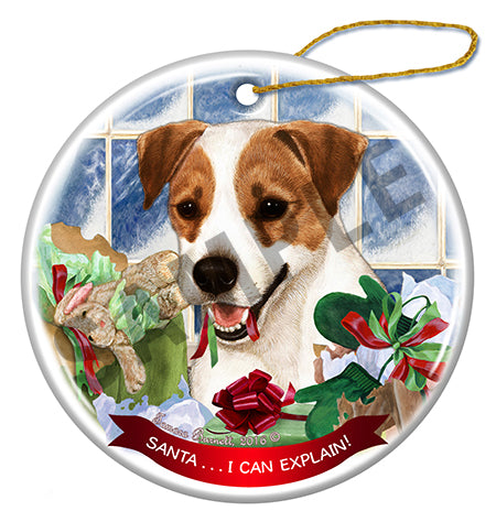Jack Russell - Santa I Can Explain Ornament