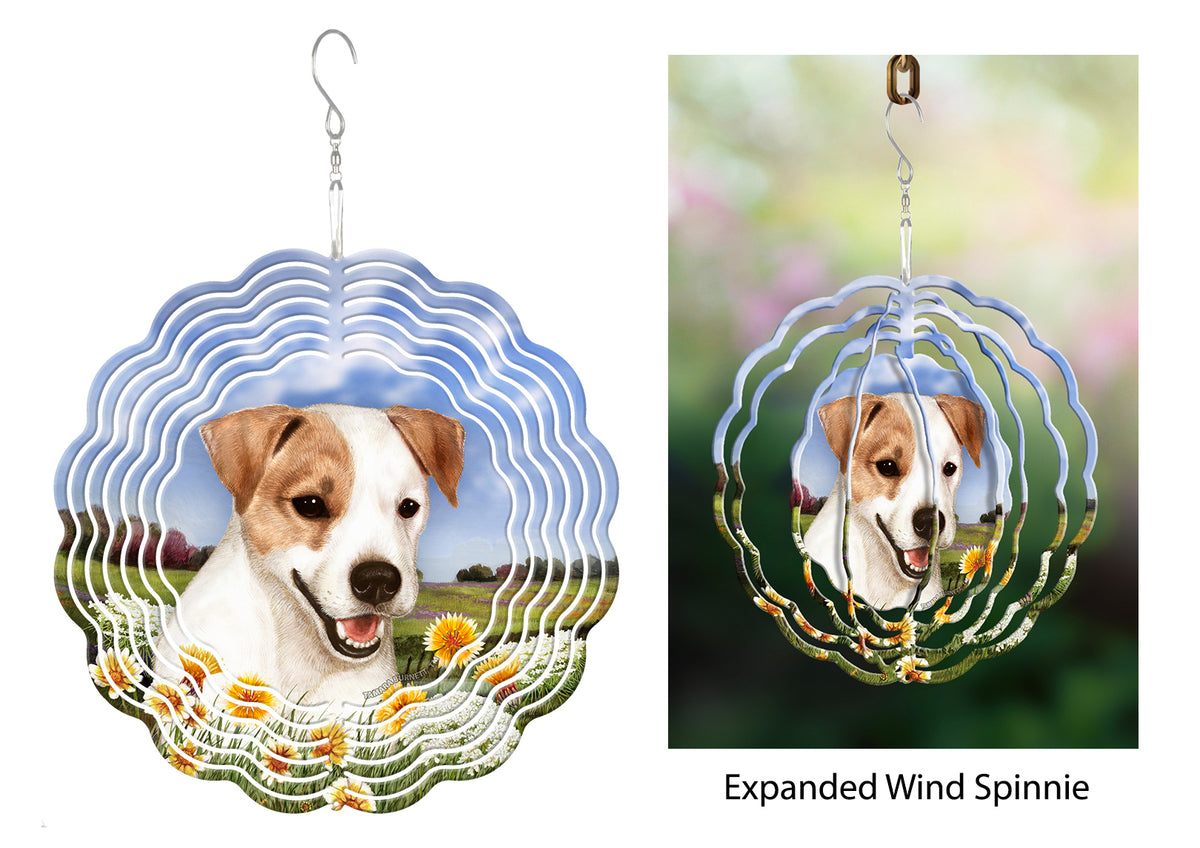Jack Russell Terrier Tan And White Wind Spinner