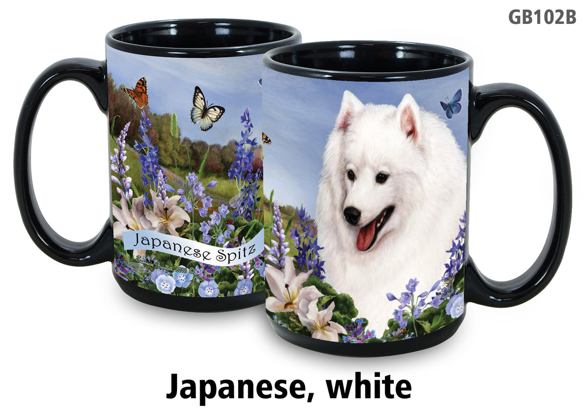 Japanese Chin Black & White - Garden Party Fun Mug 15 oz