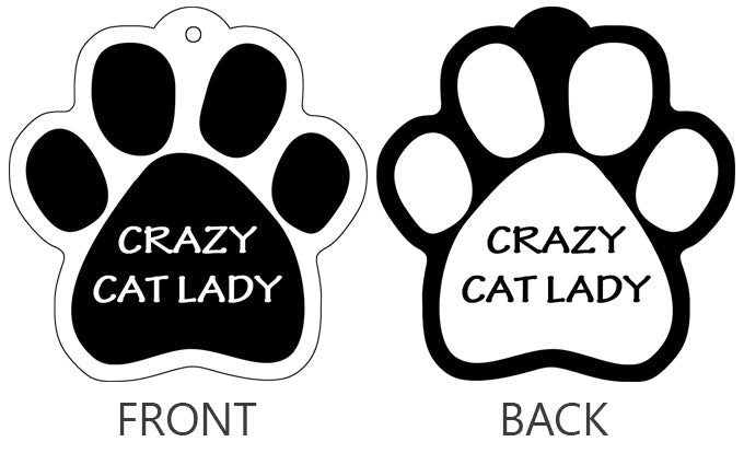 Crazy Cat Lady - Paw Keychain