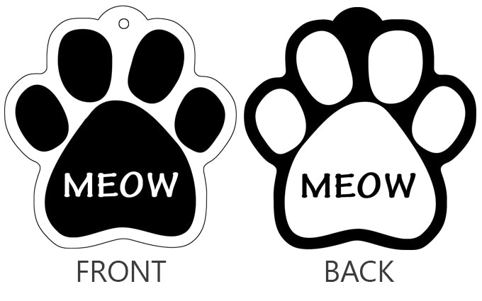 MEOW - Paw Keychain