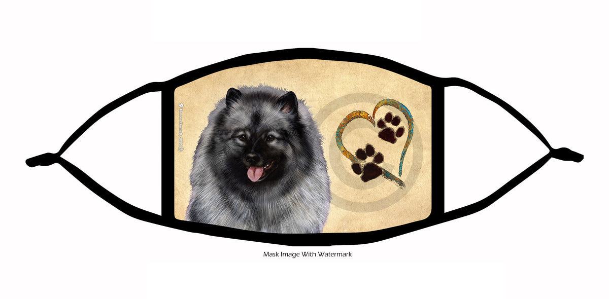Keeshond Face Mask