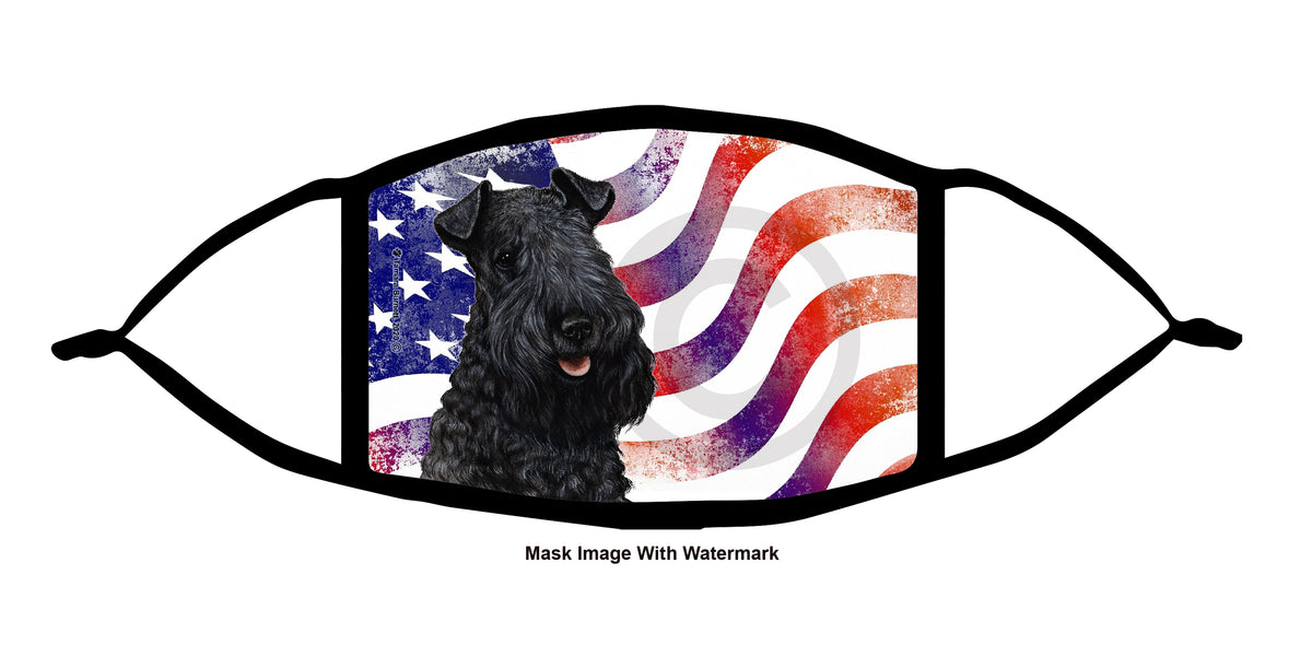 Kerry Blue Terrier Face Mask