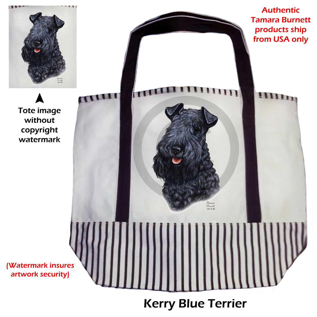 Kerry Blue Terrier - Tote Bag