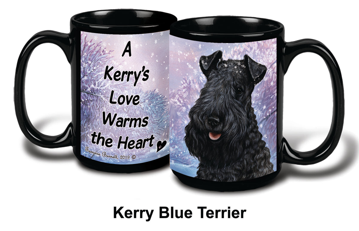 Kerry Blue Terrier Winter Mug 15 oz