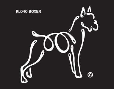 Boxer K-Lines Window Tattoo