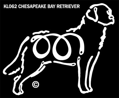 Chesapeake Bay Retriever K-Lines Window Tattoo
