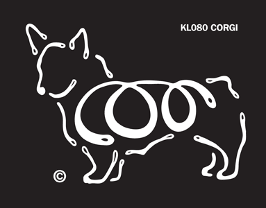 Corgi K-Lines Window Tattoo