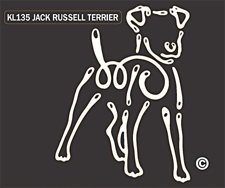 Jack Russell Terrier K-Lines Window Tattoo