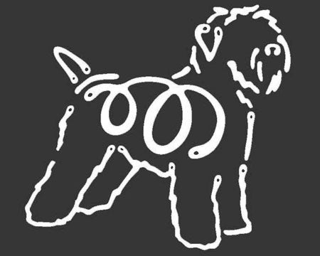 Soft Coated Wheaten K-Lines Window Tattoo