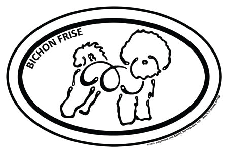 Bichon Frise K-Lines Euro Style Tattoo Magnets