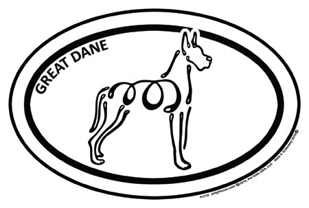 Great Dane K-Lines Euro Style Tattoo Magnets