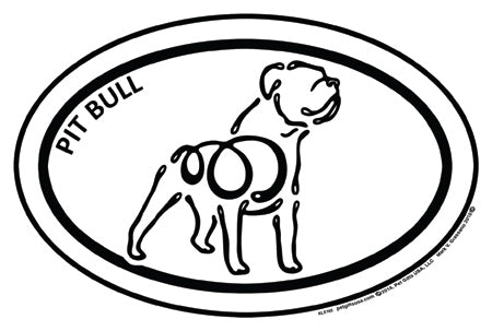 Pit Bull K-Lines Euro Style Tattoo Magnets