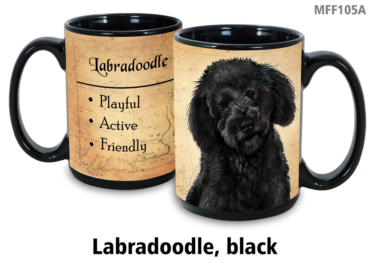Labradoodle (Black) - My Faithful Friends Mug 15 oz