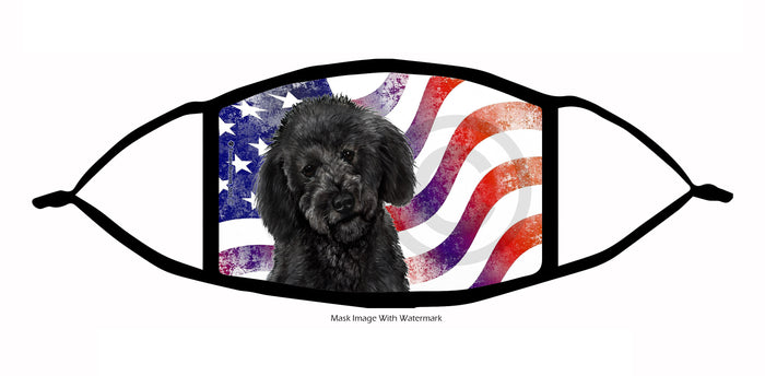 Labradoodle (Black) Face Mask