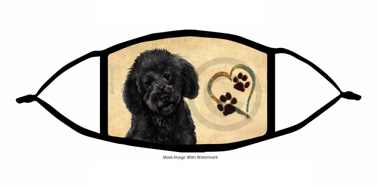 Labradoodle (Black) Face Mask